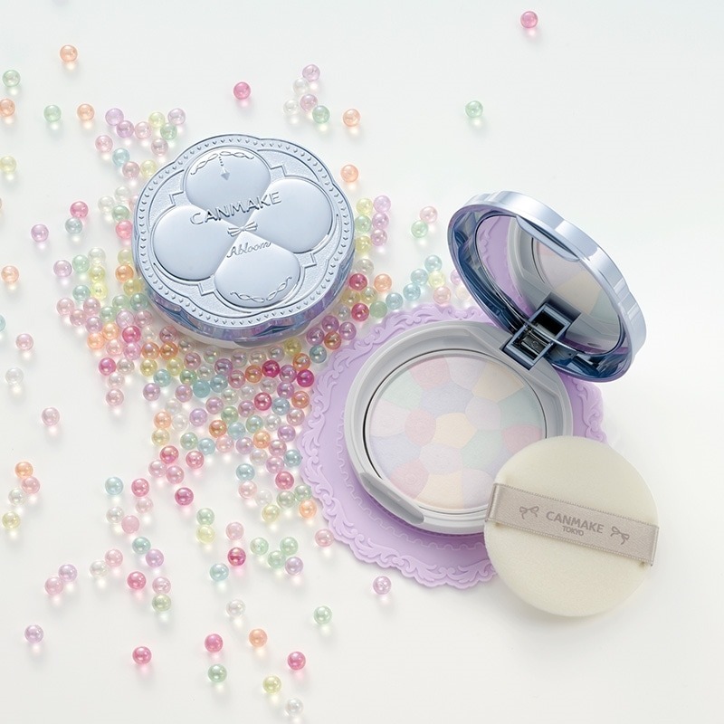 Phấn phủ Nén Canmake Marshmallow Finish Powder Abloom SPF24 Đa Sắc Kiềm Dầu Vỏ Xanh Màu 01 