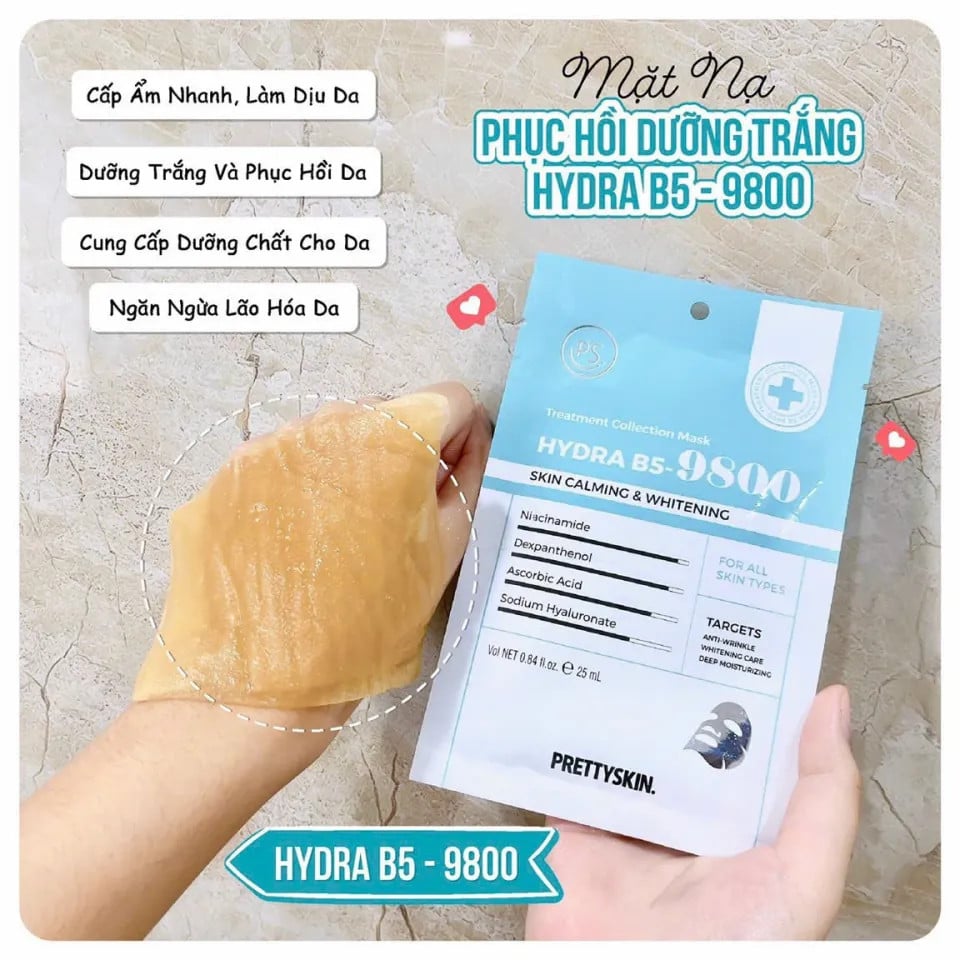 PRETTYSKIN. Mặt nạ giấy Hydra B5