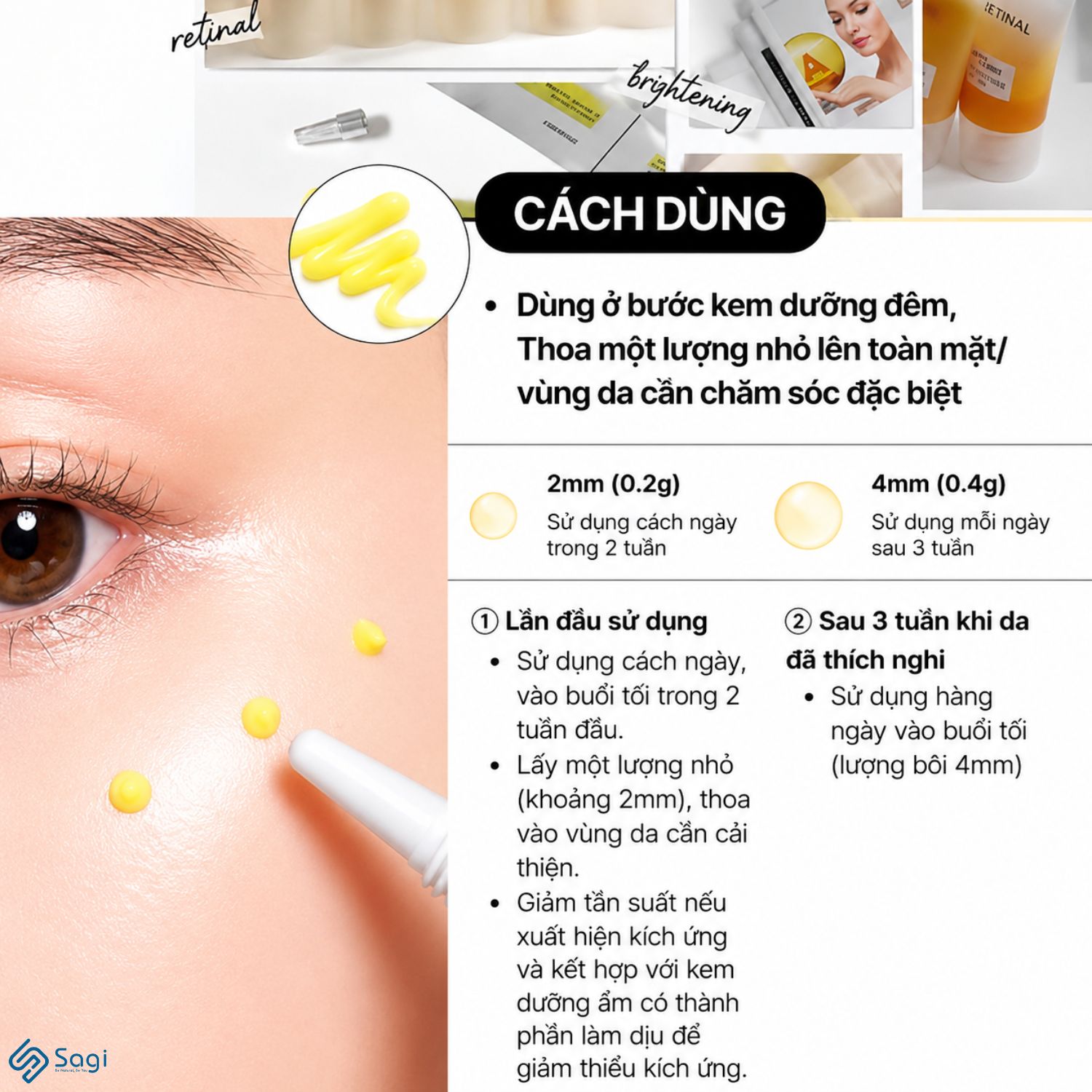 Kem Dưỡng Chống Lão Hoá Celimax Vita A Retinal Shot Tightening Booster 15ml