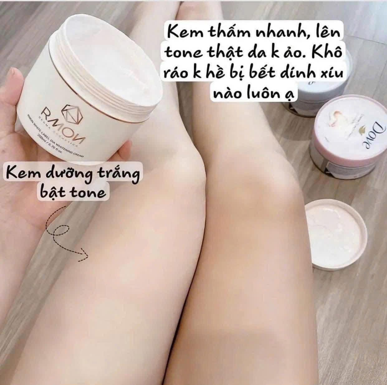 Kem Dưỡng trắng Body Rmon White Label Dia 200ml