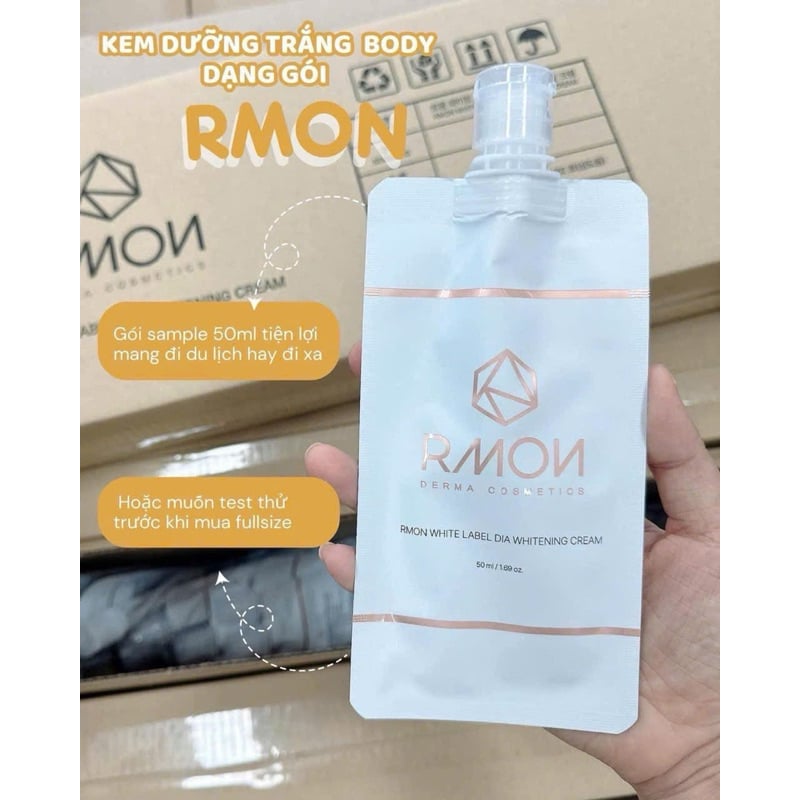 Kem Dưỡng trắng Body Rmon White Label Dia Gói 50ml
