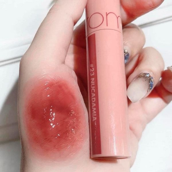 Son Kem Bóng Romand Juicy Lasting Tint #23 Nucadamia (Màu Đỏ Nâu Nude)