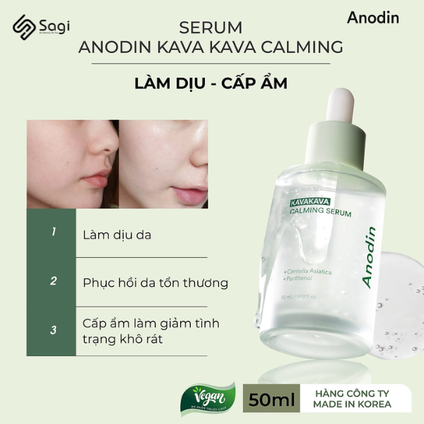 Serum làm dịu và cấp ẩm Anodin Kava Kava Calming 50ml