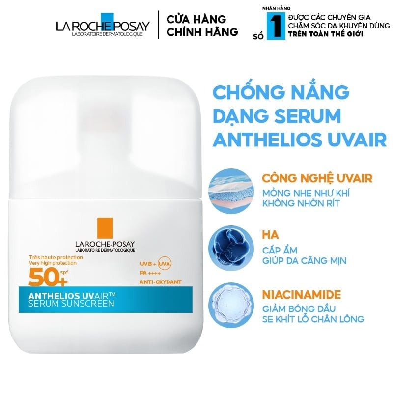 [50ml] Serum Chống Nắng La Roche Posay Anthelios UVAIR SPf50 50ml