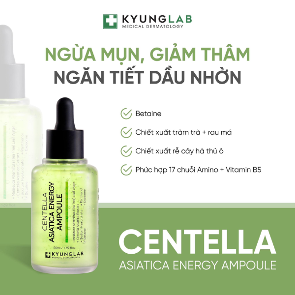 Serum tinh chất giảm mụn, ngừa mụn KyungLab Acnes Centella Asiatica Ampoule 50ml