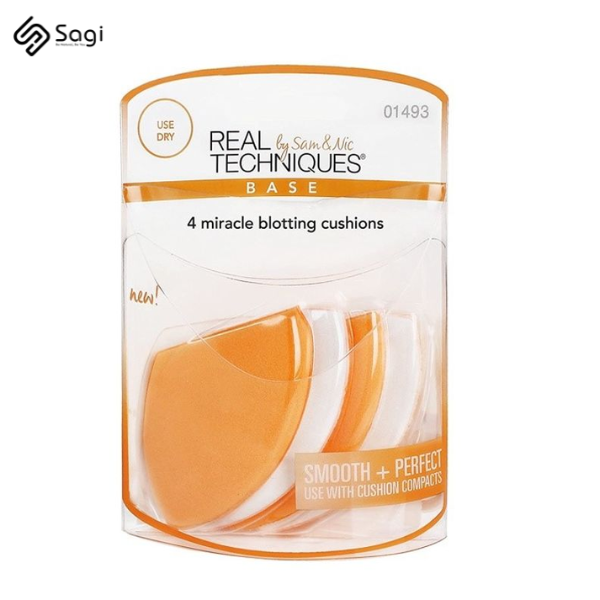 Set 4 Mút Tán Real Techniques 4 Miracle Blotting Cushions