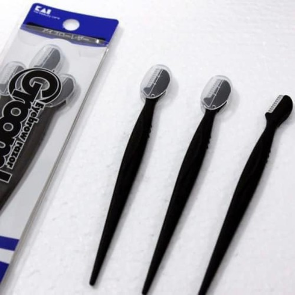 Set Dao Cạo Lông Mày Kai Groom Eyebrow Razor 3 cây