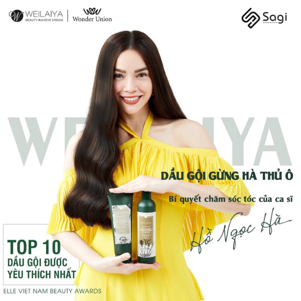 Set Gội Xả Gừng Hà Thủ Ô Weilaiya Zingiber Officinale Juice Bright 400ml