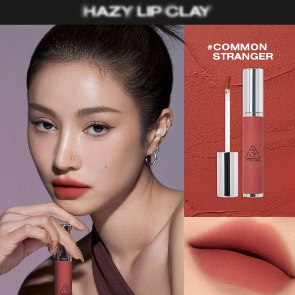 Son Kem Lì, Mịn Mượt Môi 3CE Hazy Lip Clay 4g