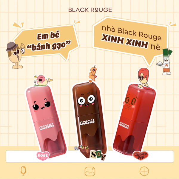 Son Tint Bóng Black Rouge Glow Bokki Tint