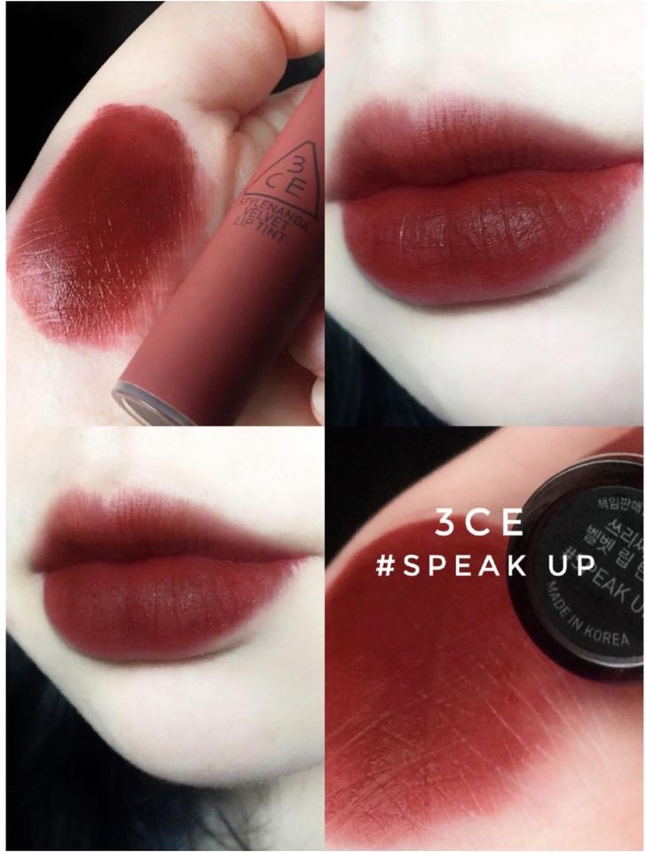 Son kem 3CE Velvet Lip Tint - Speak Up