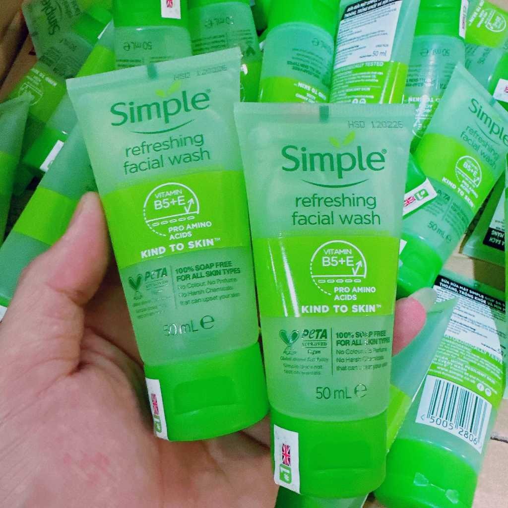 Sữa Rửa Mặt Simple 50ml Refreshing