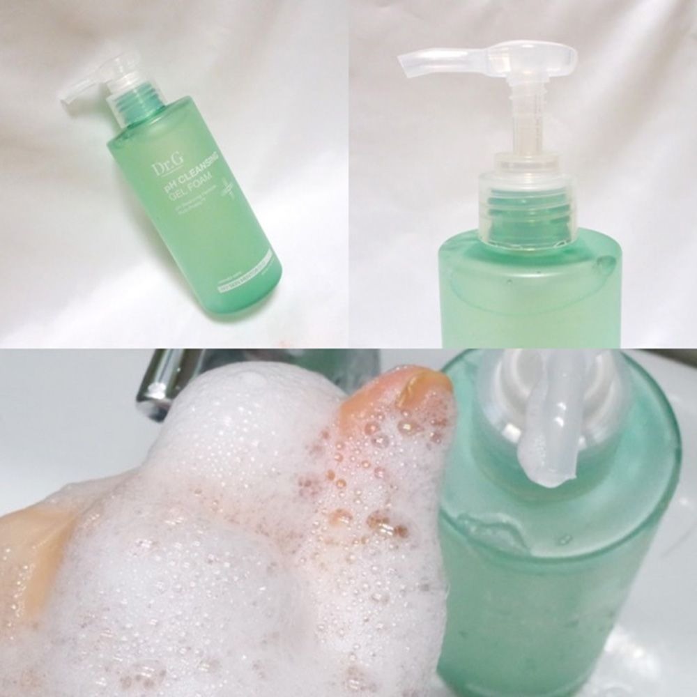 Sữa Rửa Mặt Dr.G Dạng Gel Tạo Bọt Dịu Nhẹ, Làm Sạch Sâu, Cấp Ẩm, Cho Da Nhạy Cảm pH Cleansing Gel Foam 200ml