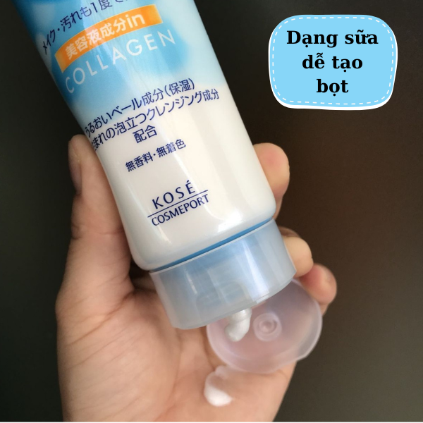 Sữa Rửa Mặt Kose Softymo Collagen 190g