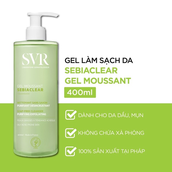 SRM SVR Sebiaclear 400ml (mẫu mới)