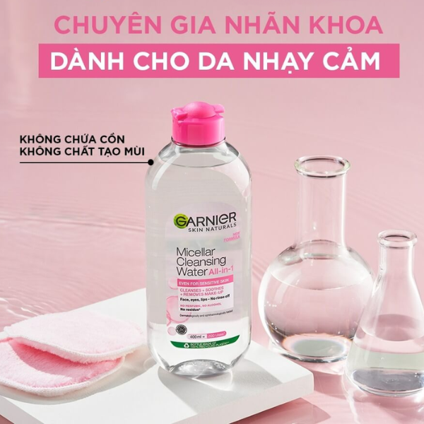 Nước tẩy trang Garnier Micellar Cleansing Water Cho Da Nhạy Cảm 400ml