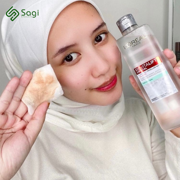 [mini 95ml] Tẩy Trang Loreal Revitalift Crystal da dầu 95ml