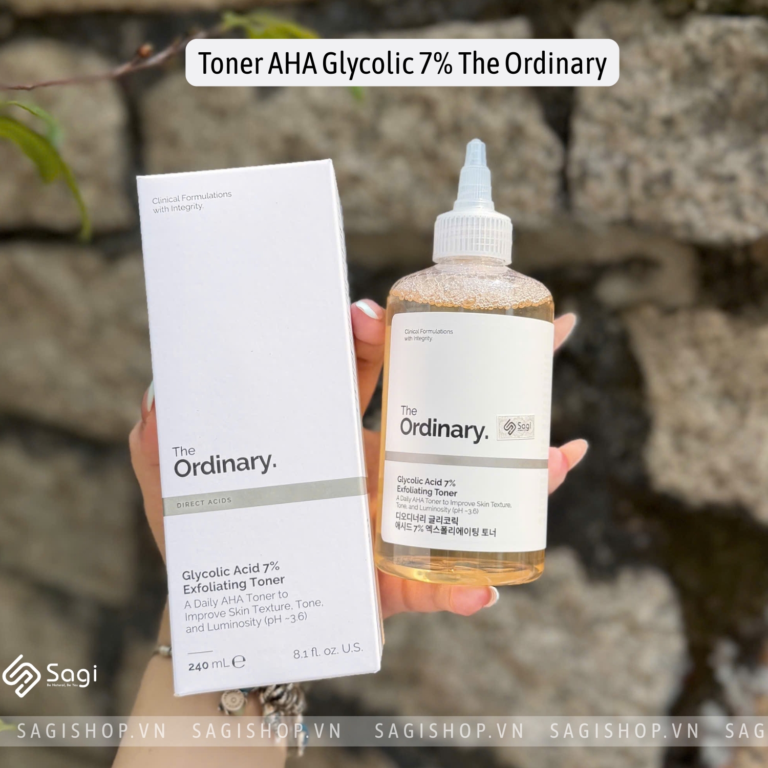 Toner AHA Glycolic Acid 7% The Ordinary 240ml