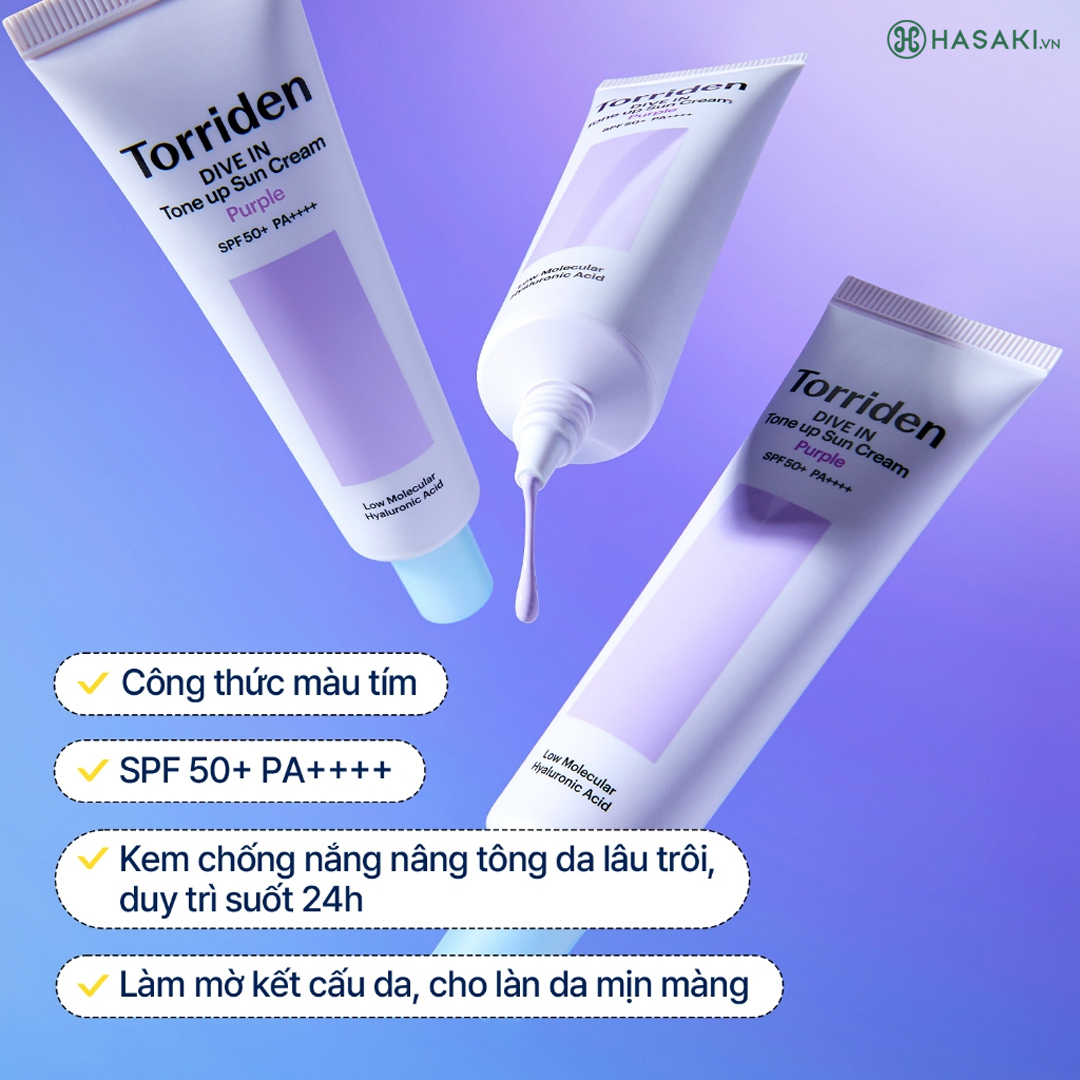 [mini] Kem Chống Nắng Tím Nâng Tông Torriden 20ml