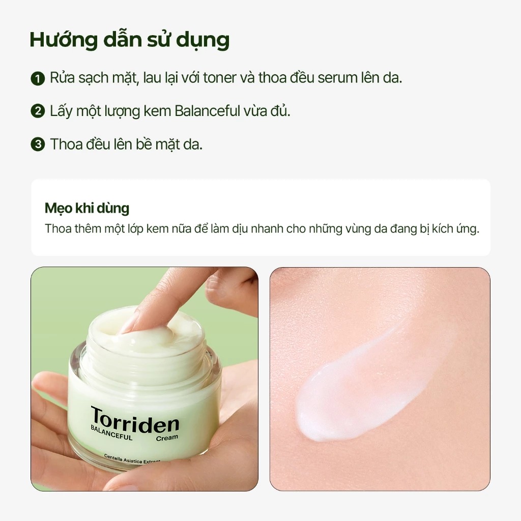 TORRIDEN. Kem Dưỡng Balanceful Xanh Lá 80ml