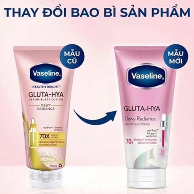 VASELINE. Lotion Trắng Da Body Gluta Hya 70x Vaseline