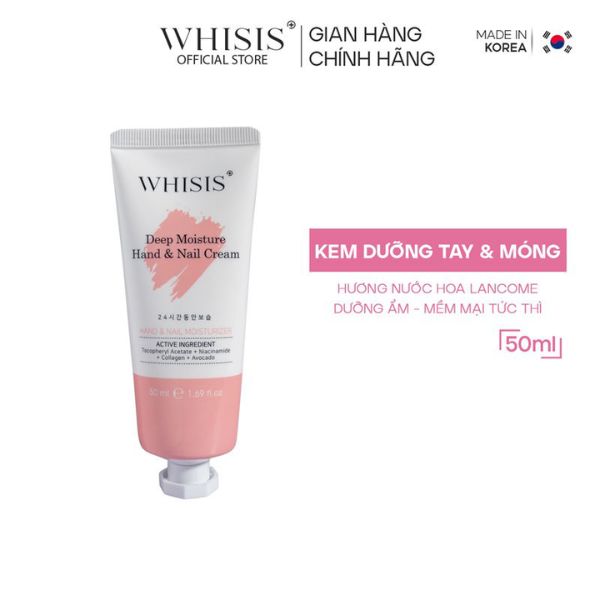 Kem Dưỡng Da Tay Whisis Deep Hand&Nail Cream Moisture 50ml