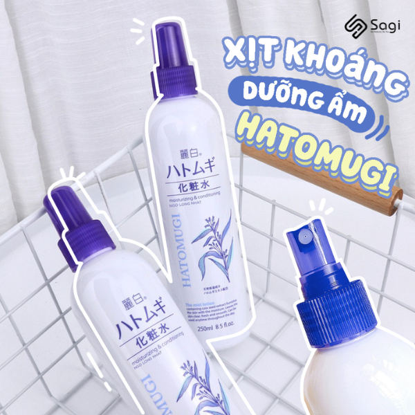 Xịt khoáng Hatomugi dưỡng ẩm 250ml