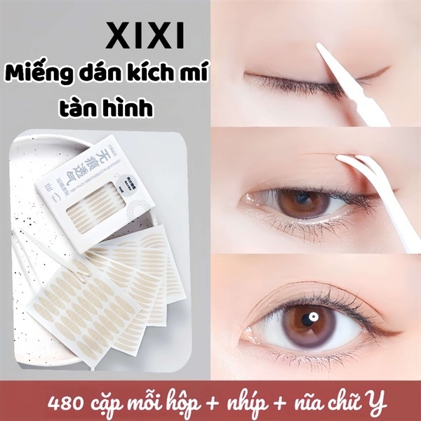 XIXI - Hộp kích mí trắng XIXI sẵn keo
