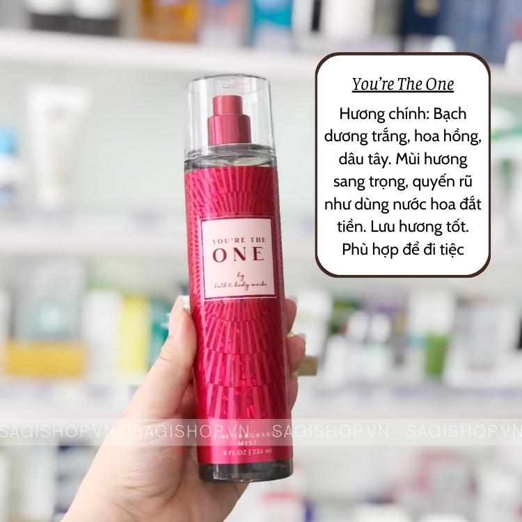 Bath & Body Work. Xịt thơm body 236ml You're The One
