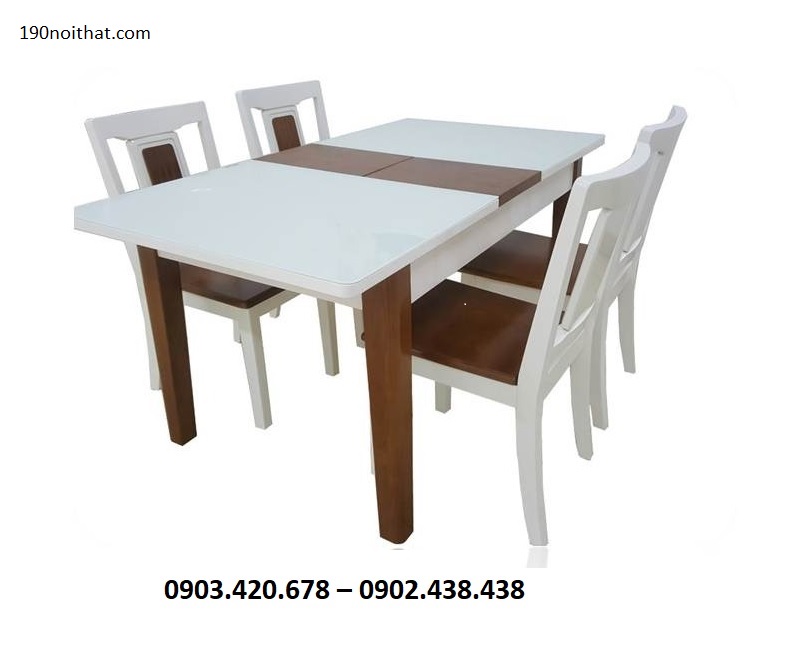 Kích thước bàn ăn được thiết kế phù hợp cho nhiều không gian 