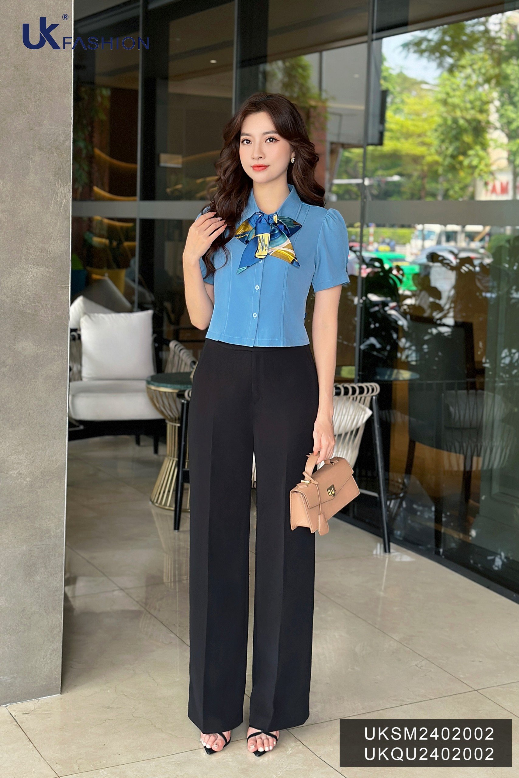 UK Fashion Quần Ống Suông Thoải Mái, Che Khuyết Điểm UKQU2402002