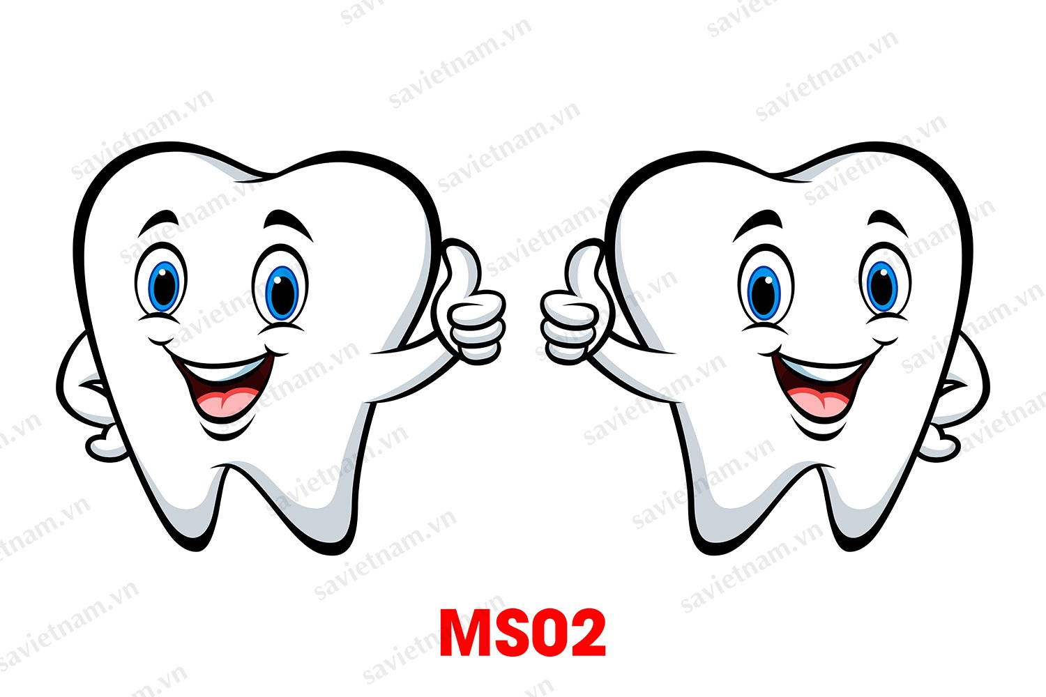 Decal hình răng dán cửa kính phòng khám Nha khoa | An Khang Mart