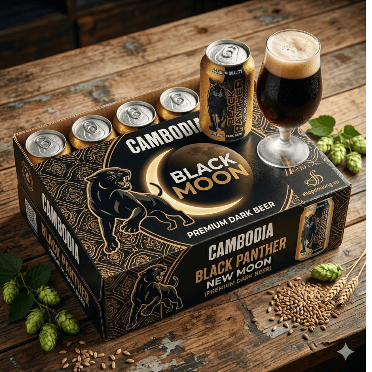 Bia Black Panther New Moon - Lon 330ml