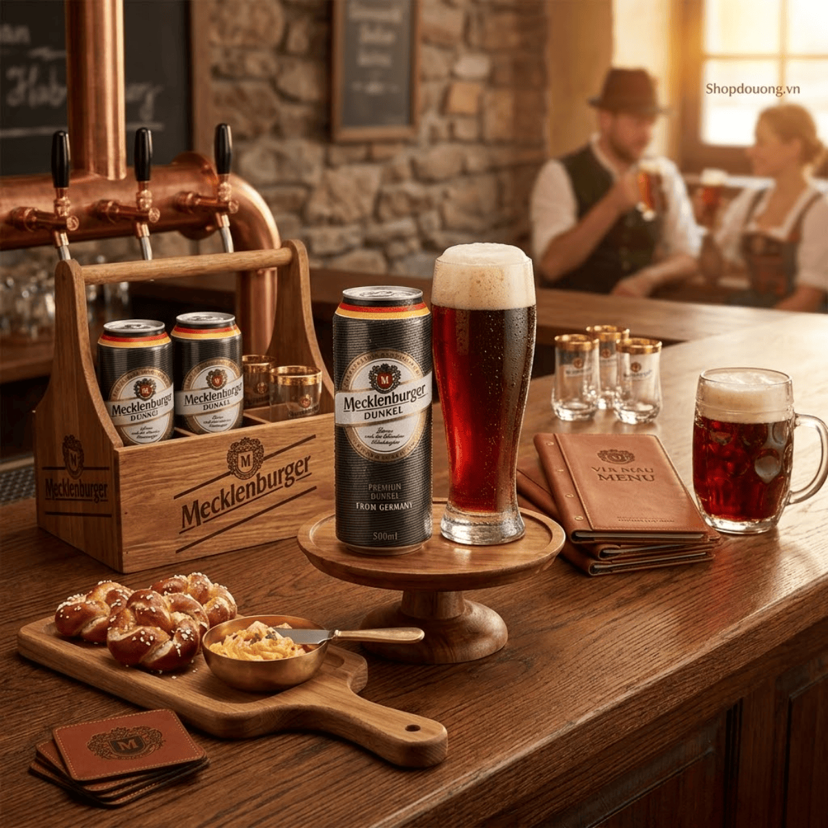 Bia Đức Mecklenburger Dunkel 5,2% - Lon 500ml - Thùng 24