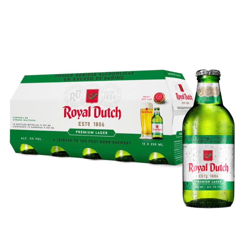 Bia Hà Lan Royal Dutch Premium Lager 5,0% - Chai 250ml - Thùng 20