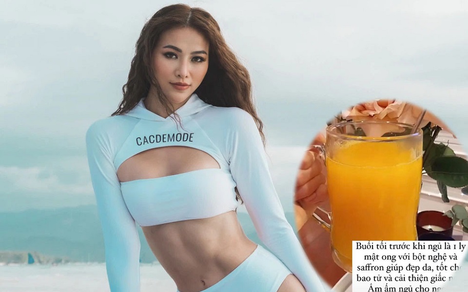 “Bỏ túi” thức uống giúp Hoa hậu Phương Khánh da đẹp, eo thon lại tốt cho dạ dày