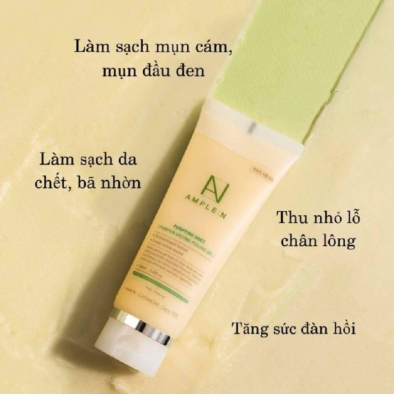 Tẩy tế bào chết chiết xuất bí đỏ AMPLEN Purifying Shot Pumpkin Enzyme
