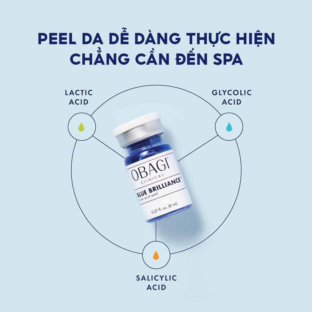 Trải nghiệm peel da tại nhà với bộ Obagi Blue Brilliance Triple Acid Peel Trải nghiệm peel da tại nhà với bộ Obagi Blue Brilliance Triple Acid Peel