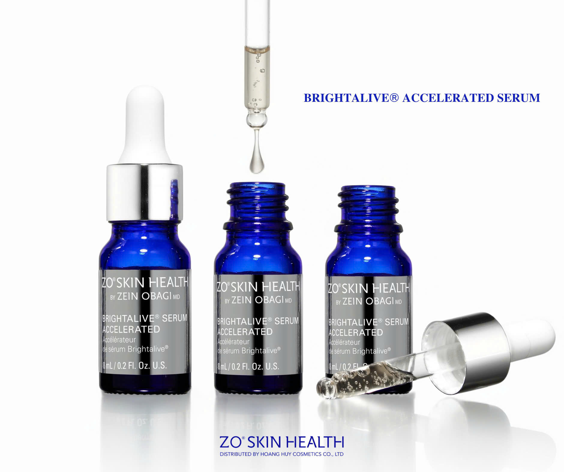 Tinh chất hỗ trợ giảm nám tàn nhang, sáng đều màu da chuyên sâu ZO Brightalive Serum Accelerated - 6lọ x 8ml