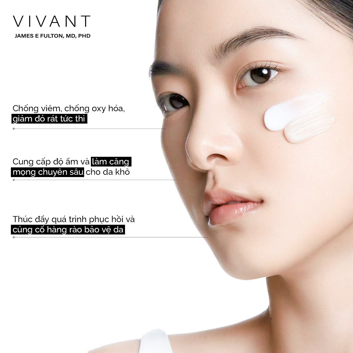 Tinh chất cấp ẩm phục hồi và săn chắc da chuyên sâu Vivant Recovey Peptide - 30ml
