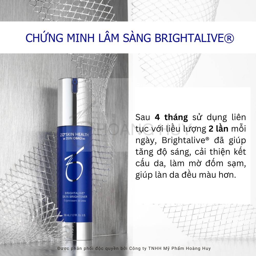 Kem dưỡng sáng da ZO Brightalive Skin Brightener