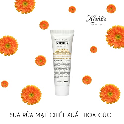 Sữa rửa mặt Hoa Cúc Kiehl's Calendula Deep Cleansing Foaming Face Wash