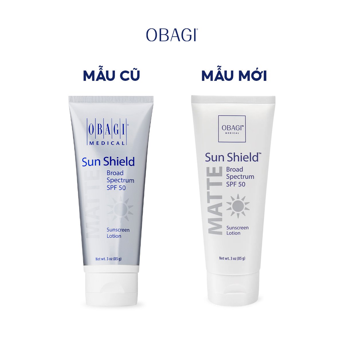 Kem chống nắng Obagi Sun Shield Matte Broad Spectrum SPF 50 Premium - 85g