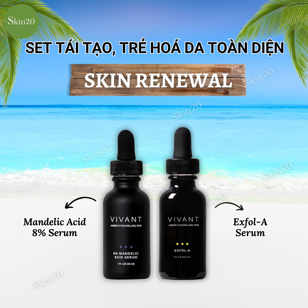 Set tái tạo, trẻ hoá da toàn diện Vivant Skincare