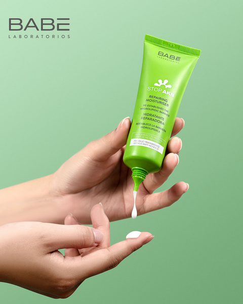 Kem Dưỡng phục hồi cho da dầu mụn Babe Stop AKN Repairing Moisturiser - 50ml