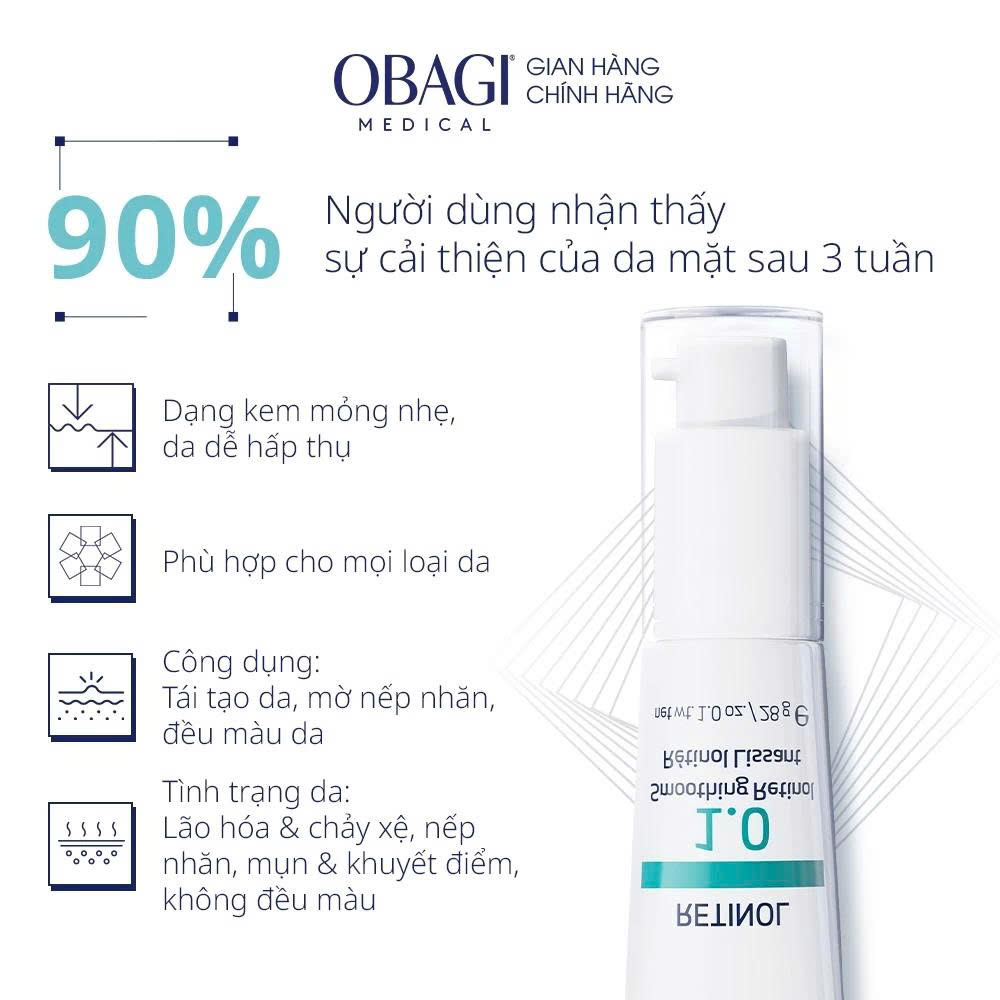 Kem chống lão hóa Obagi 360 Retinol 1.0 - 28g