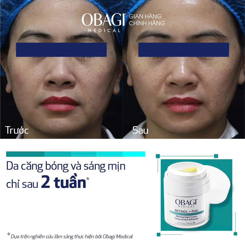 Kem dưỡng tái tạo & trẻ hóa da ban đêm Obagi Retinol + PHA - 50ml