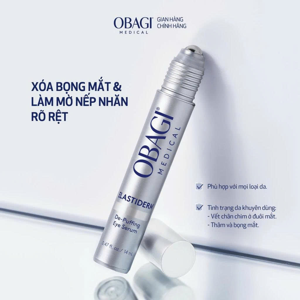 Serum giảm thâm, bọng vùng da mắt Obagi Elastiderm Eye Complete Complex Serum - 14ml