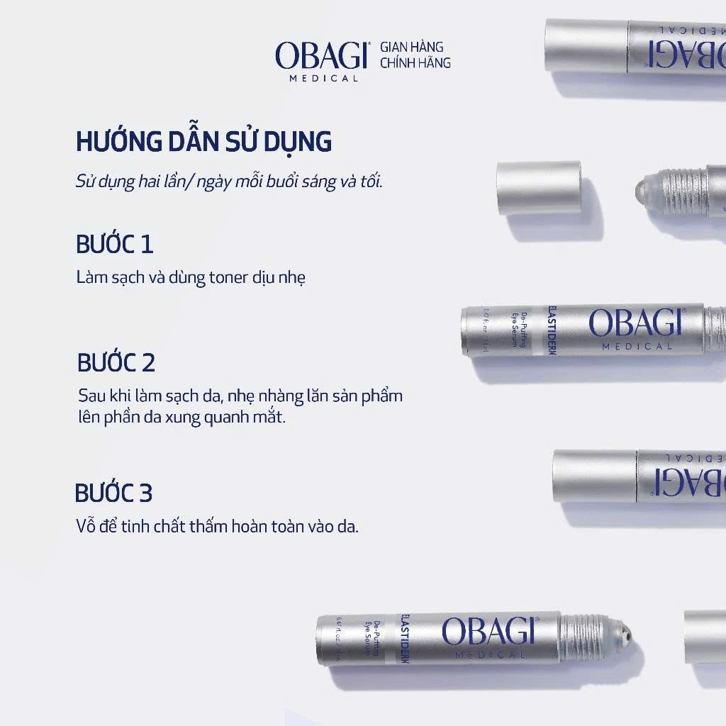 Serum giảm thâm, bọng vùng da mắt Obagi Elastiderm Eye Complete Complex Serum - 14ml