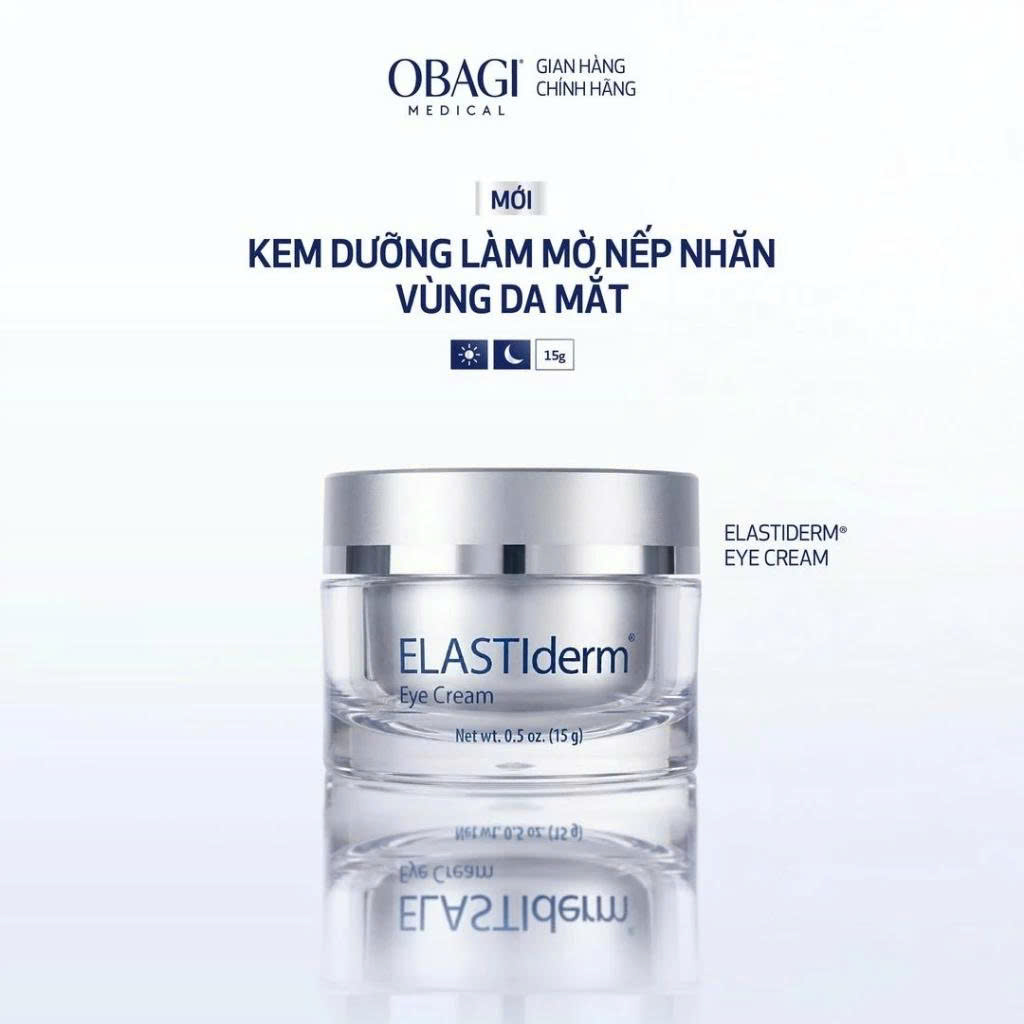 Kem dưỡng giảm nhăn, trẻ hóa da vùng mắt Obagi Elastiderm Eye Cream - 15g